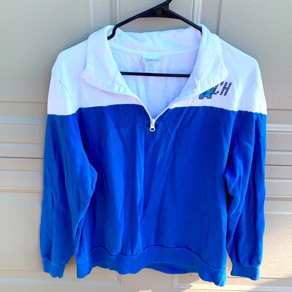 vintage disney stitch quarter zip women’s size S